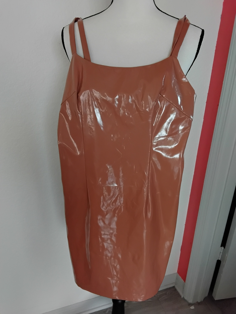 Forever 21 Glossy Slip Dress in Dusty Rose